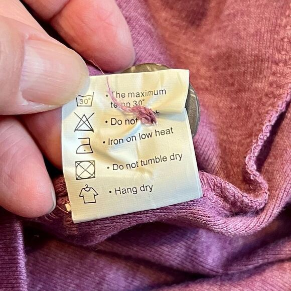 Levaca Button Cowl Neck Front Pocket Tunic Medium - Picture 9 of 9